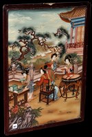 Lot 449 - Chinese School Women examining books on a...