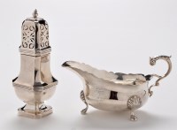 Lot 487 - A George V sauce boat, by Pearce & Sons Ltd,...