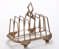 Lot 499 - A Victorian seven bar toast rack, by Charles...