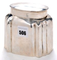 Lot 506 - A late Victorian tea caddy, by Huttons, London...