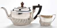 Lot 512 - An Edwardian bachelors teapot and matching...