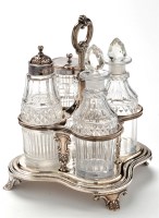 Lot 516 - A George IV cruet stand, by Edward, Edward...