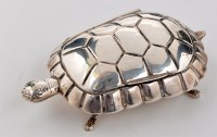 Lot 543 - An Edwardian silver tortoise powder compact,...