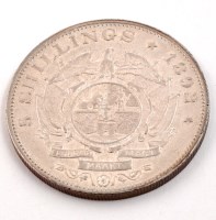 Lot 554 - A South Africa 5 shilling coin, 1892 (single...