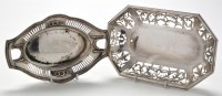 Lot 555 - A German 800 standard two-handled bread dish,...