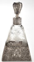 Lot 563 - A 19th Century German etched glass and silver...