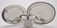 Lot 565 - A sterling 925 bowl, of leaf design, 18cms...