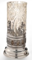 Lot 568 - An early 20th Century Russian silver vase with...