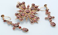 Lot 641 - A 19th Century red paste brooch/pendant and...