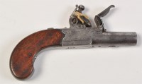 Lot 713 - *An early 19th Century flintlock pocket pistol,...