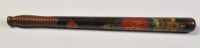 Lot 717 - A Victorian painted wooden truncheon, the...