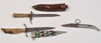 Lot 730 - A 19th Century German hunting dagger, the...