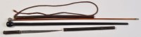 Lot 734 - A sergeants baton, circa 1920, the leather...