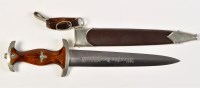 Lot 744 - A German Second World War SA service dagger,...