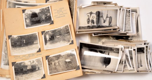 Lot 758 - A photographic archive of tribal artifacts and...