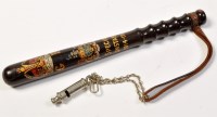 Lot 767 - A George V Special Constable's truncheon,...