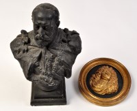 Lot 816 - An early 20th Century plaster bust of King...