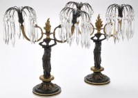 Lot 854 - *A pair of 19th Century parcel gilt and...