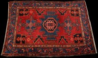 Lot 879 - A Borujerd rug, the geometric medallion...