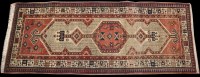 Lot 889 - A Sarab runner, decorated with geometric forms...