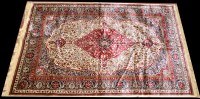 Lot 897 - A Cashmere rug, the diamond-shaped central...