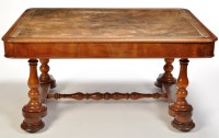 Lot 951 - A William IV mahogany library table, the...