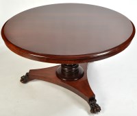 Lot 960 - A first half 19th Century mahogany tip-up-top...