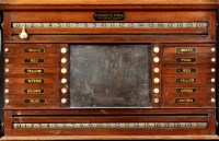 Lot 966 - An early 20th Century billiard scoreboard, by...