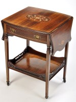 Lot 968 - An early 20th Century rosewood drop-leaf...