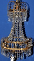 Lot 972 - An early 20th Century Swedish style chandelier,...