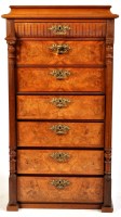 Lot 973 - A 19th Century Swedish walnut secretaire...