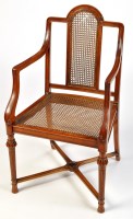 Lot 998 - An early 20th Century ship's mahogany armchair,...