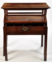 Lot 1015 - *A George III draftsman's mahogany table, the...