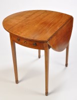 Lot 1023 - *A George III mahogany Pembroke table, the...