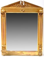 Lot 1046 - *A 19th Century giltwood wall mirror of...