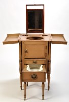 Lot 1058 - *A 19th Century washstand, with later painted...