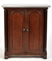 Lot 1061 - *A 19th Century scumble painted side cabinet,...