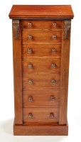 Lot 1095 - A Victorian mahogany Wellington chest, of...