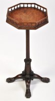 Lot 1096 - A George III mahogany kettle stand, the...