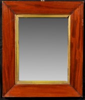 Lot 1113 - An early 19th Century mahogany framed mirror,...