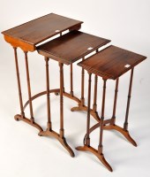 Lot 1118 - *Two Regency rosewood occasional tables, the...