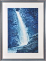Lot 174 - Ted Colyer (Canadian b.1947-) ''BLUE WATERFALL:...