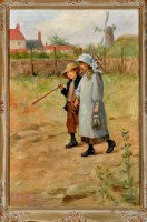 Lot 239 - Style of Ralph Hedley (1848-1913) A BOY AND...