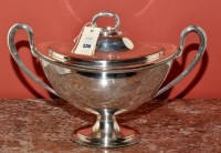 Lot 530 - A large EPNS two-handled tureen and cover,...