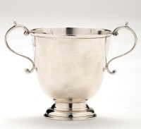Lot 532 - A George V two-handled loving cup, by West &...