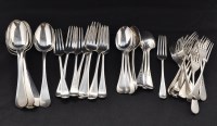 Lot 559 - An early/mid 20th Century matched flatware...