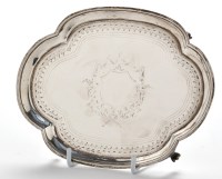 Lot 579 - A George III teapot stand, by Solomon Hougham,...