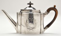 Lot 580 - A George III teapot, by Solomon Hougham,...