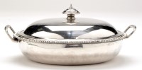 Lot 608 - A George II two-handled vegetable serving dish...