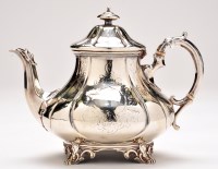 Lot 615 - A Victorian teapot, by William Hunter, London...